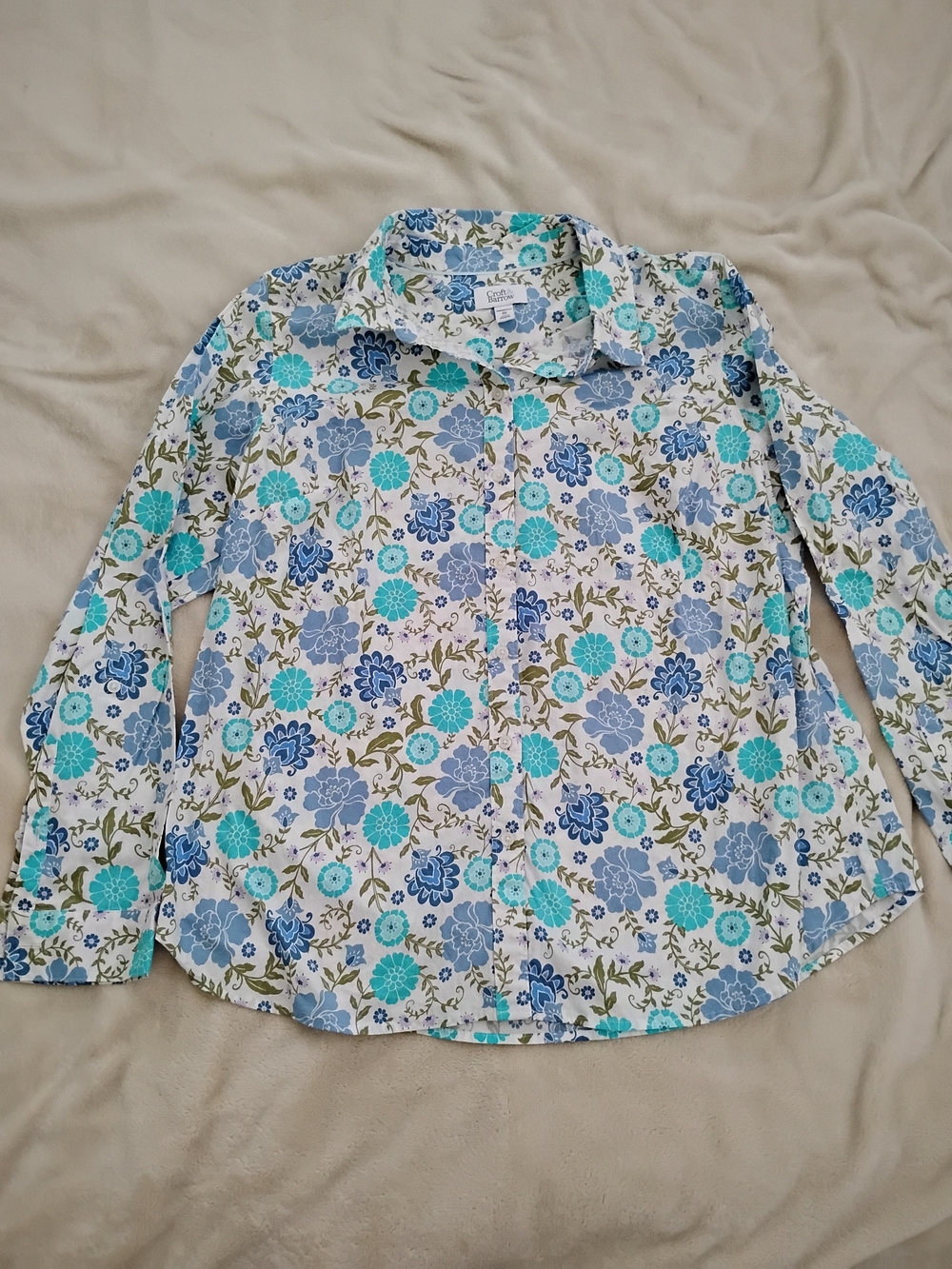 NWOT Croft & Barrow Blue Floral Comfort Stretch Size 0X